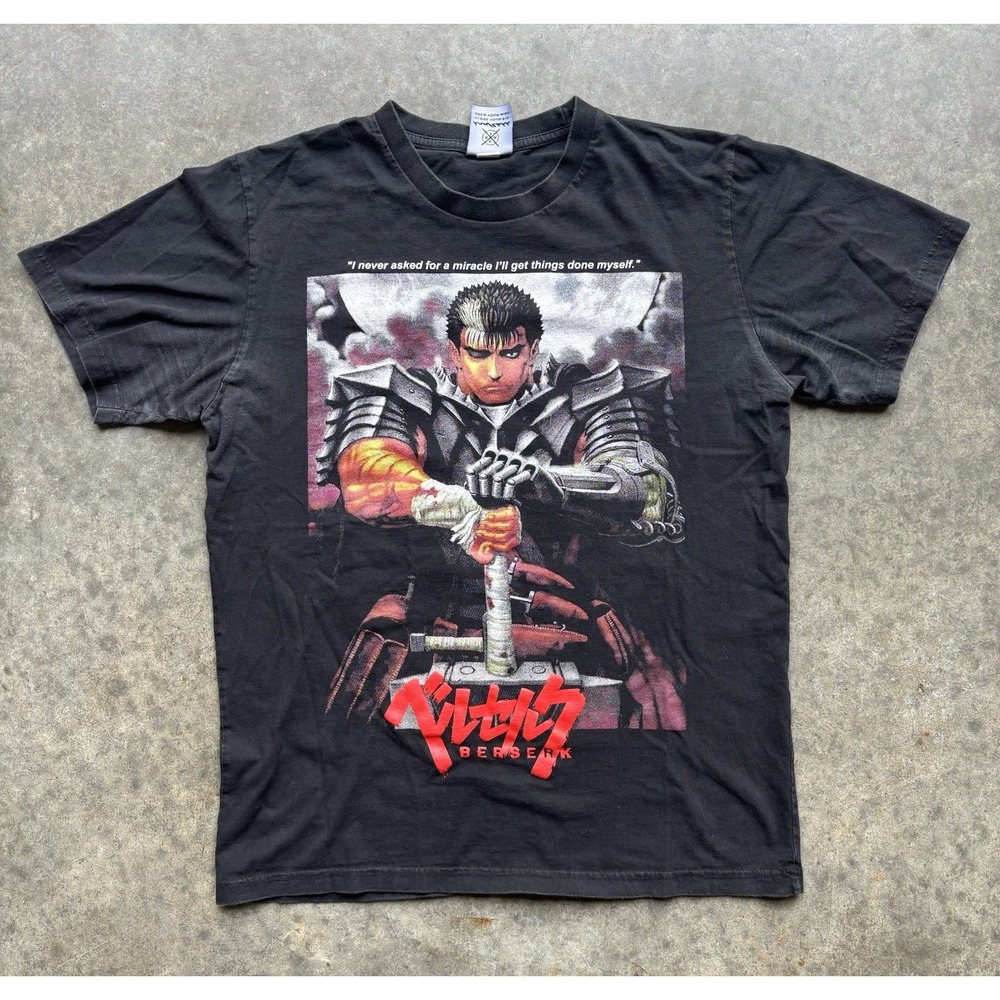 VTG Berserk Guts Anime Manga T-shirt Size Large Graphic Tee